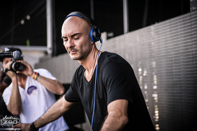 Julien Loreto DJing on the main stage at Electric Zoo in New York